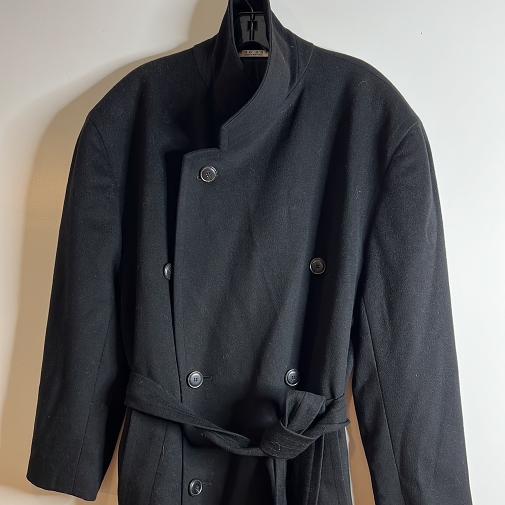Mens Hugo Boss Sz 38R Saks Fifth Avenue Loro Piana Virgin Wool Cashmere Coat